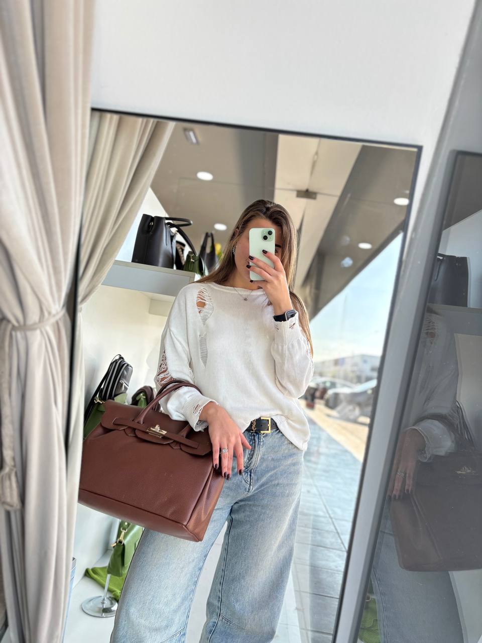 Milano Grande – Italian Leather Bag with Strap