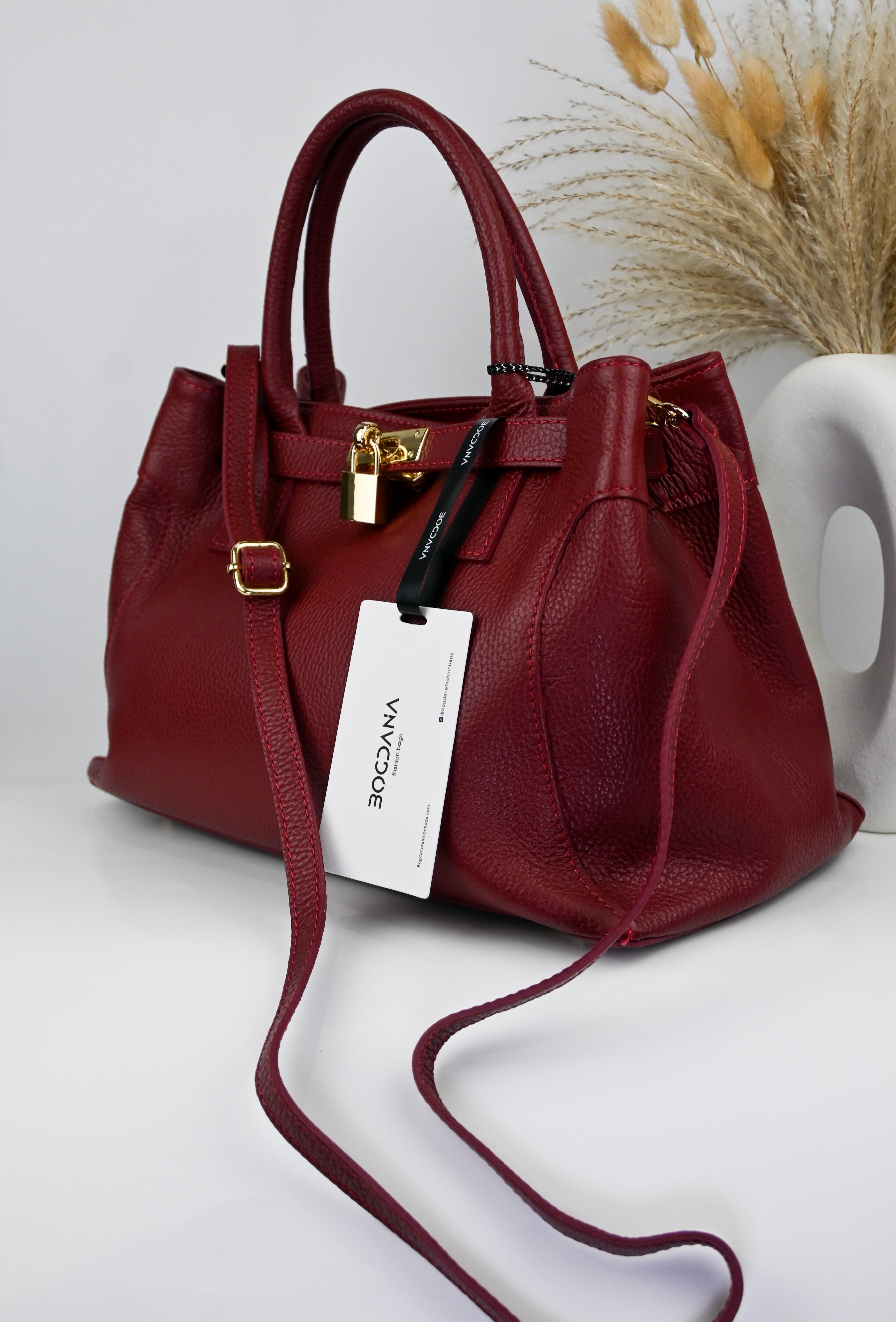 Bogdana Firenze – Genuine Leather Bag, Made in Italy 🇮🇹