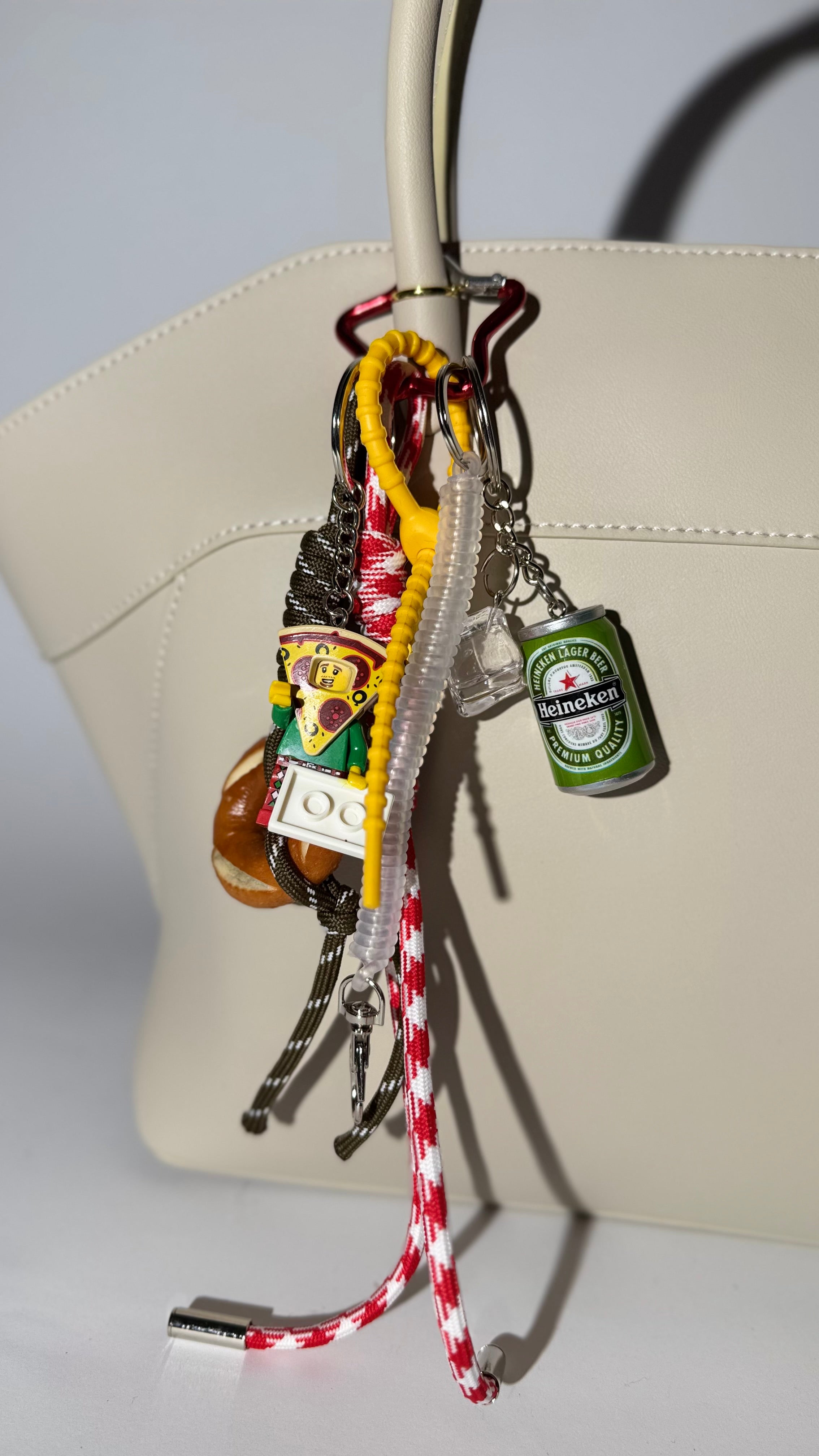 Trendy Bag Charm with Decorative Ropes – Stylish Keychain Accessory