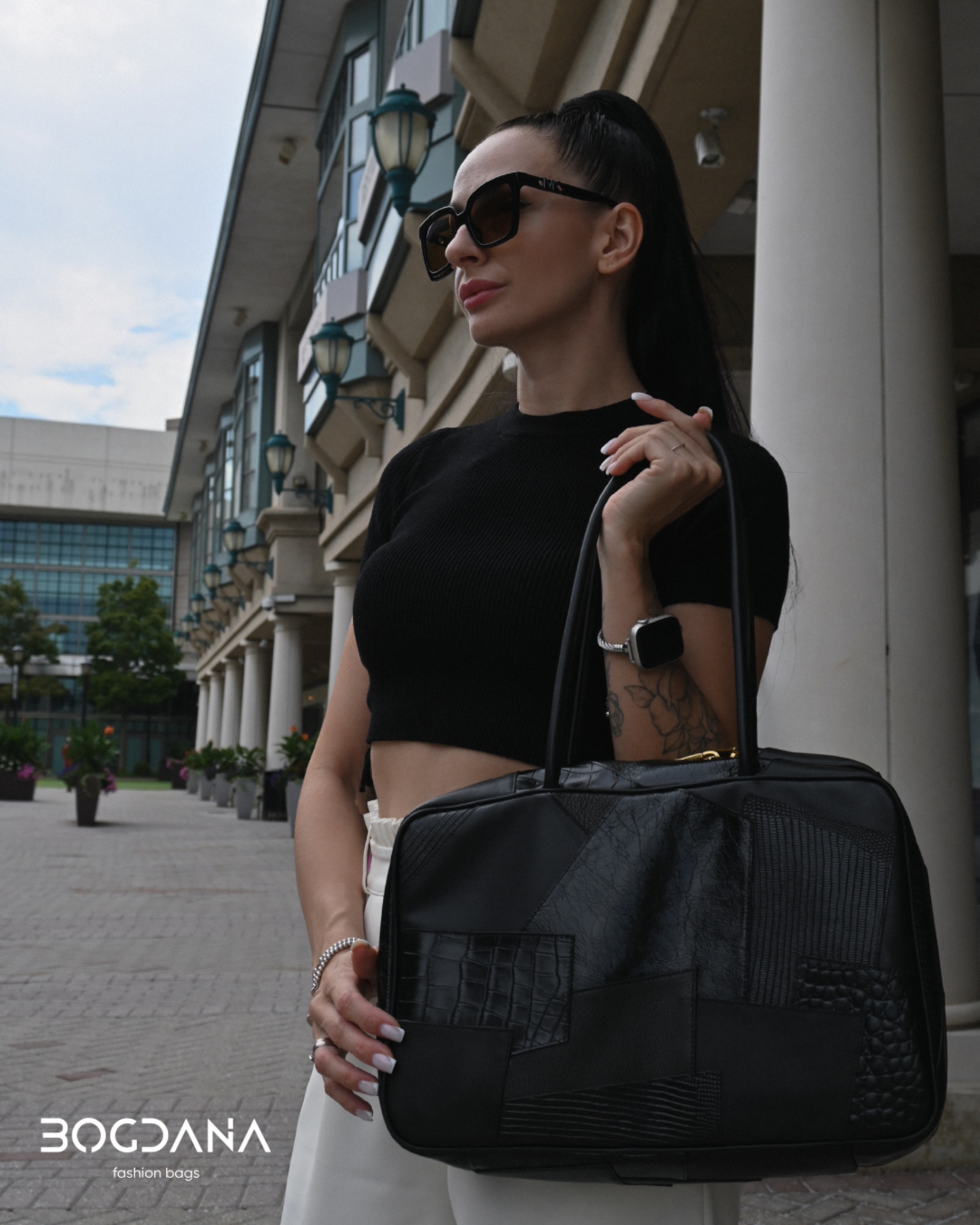 “Vera Forma” | Genuine Cowhide Leather Bag in Two Sizes. Women’s shoulder bag