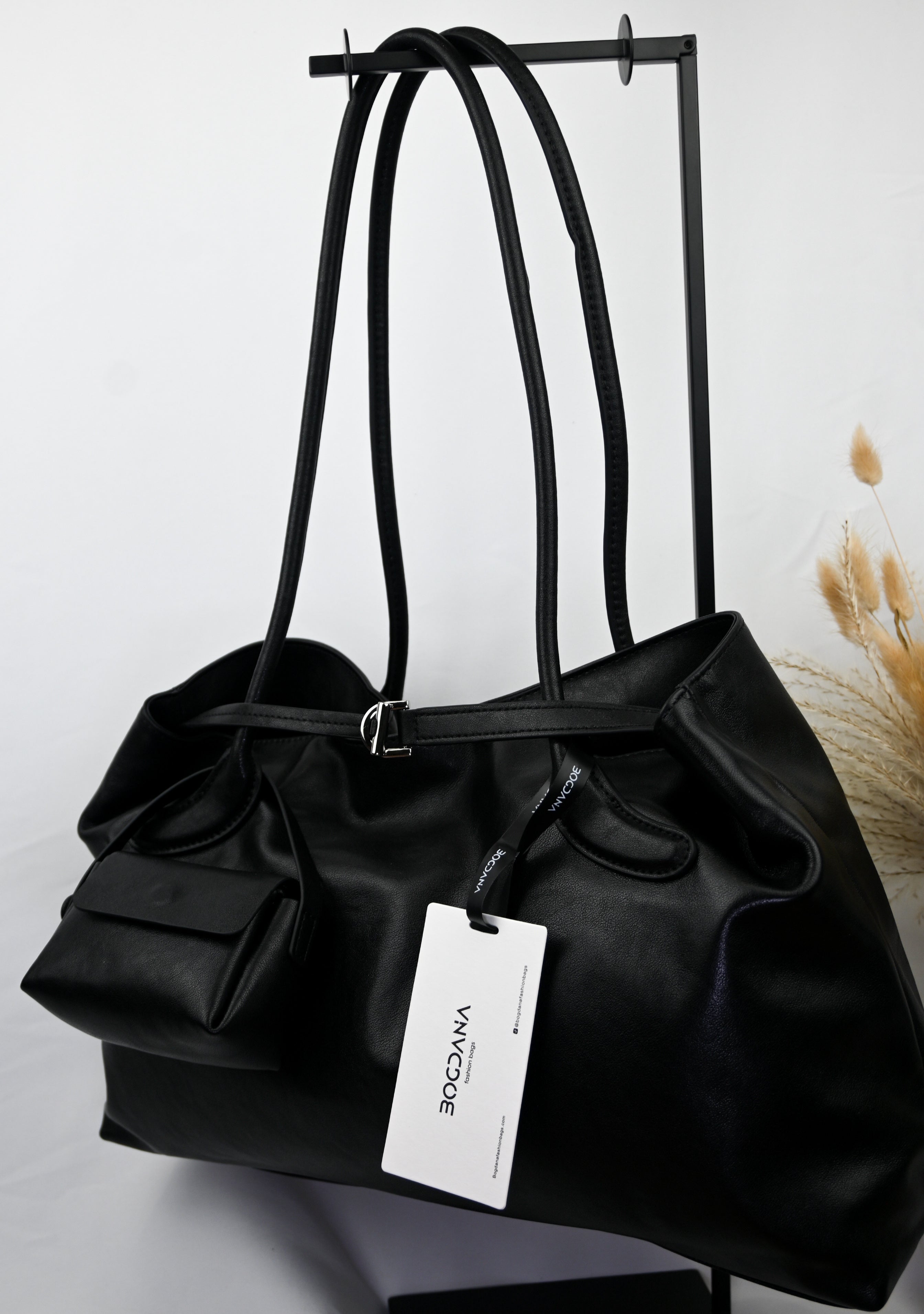 LA FORMA DUO — shoulder bag made from genuine leather and genuine suede (2 options)