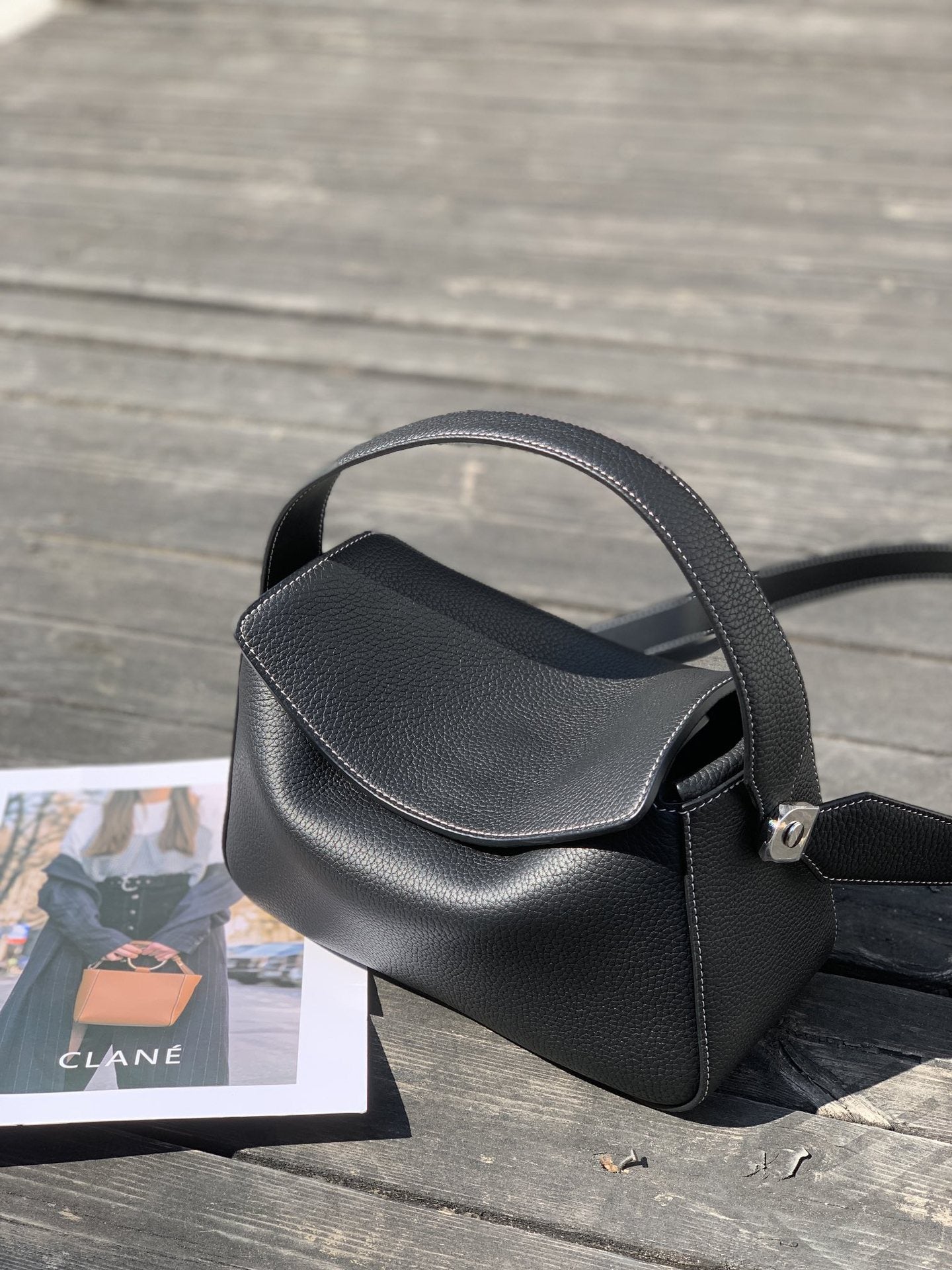 Dual Luxe – Genuine Leather Shoulder Bag