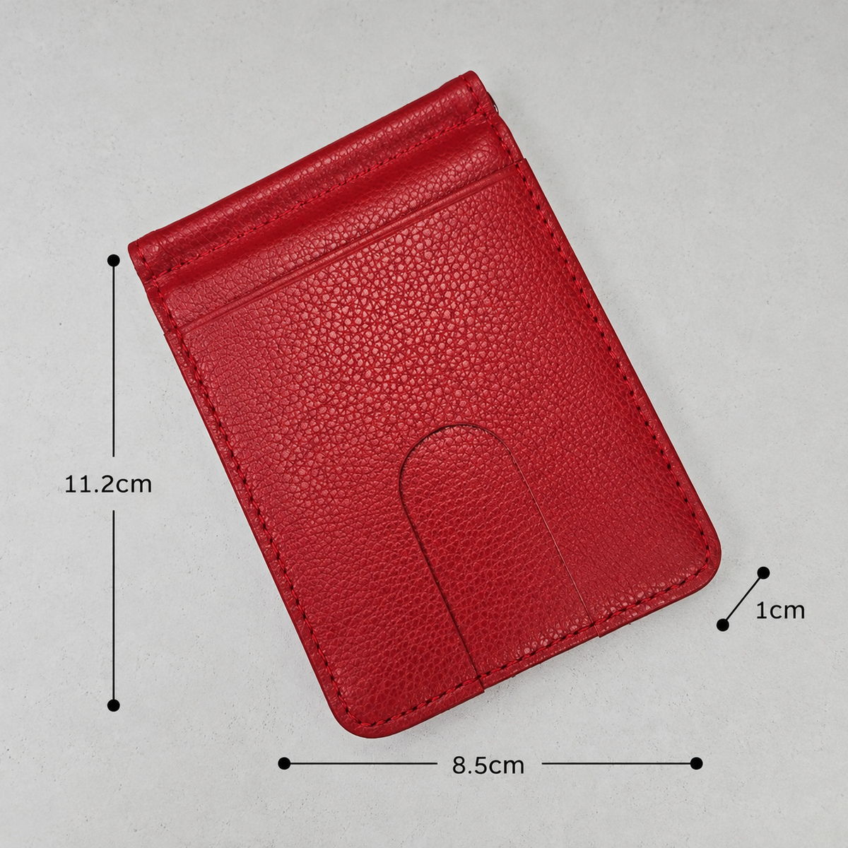 Genuine Leather Money Clip Wallet – Slim Card Holder for Men & Women
