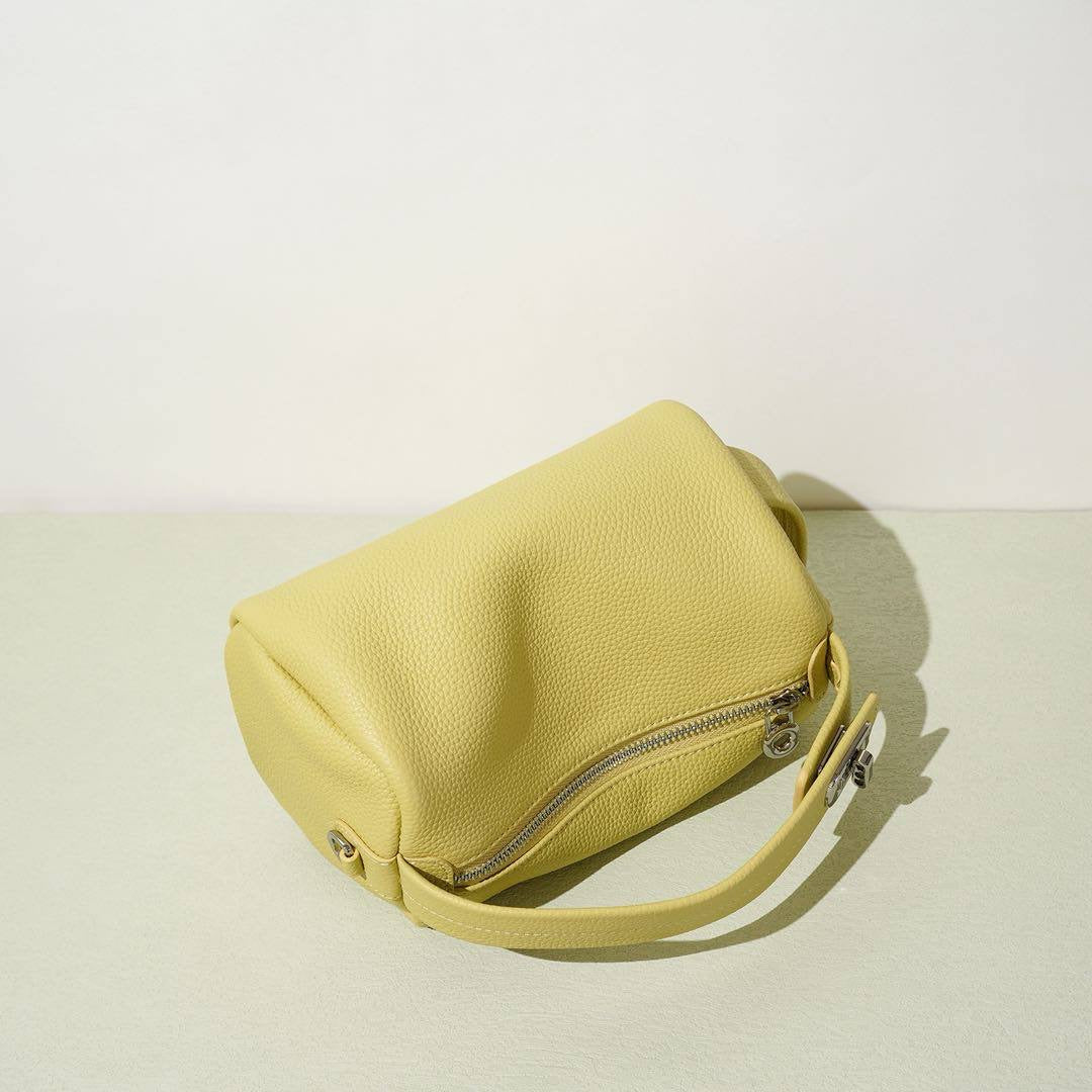 SoftDrop Grain Crossbody Bag — Compact Purse with Adjustable Long Strap
