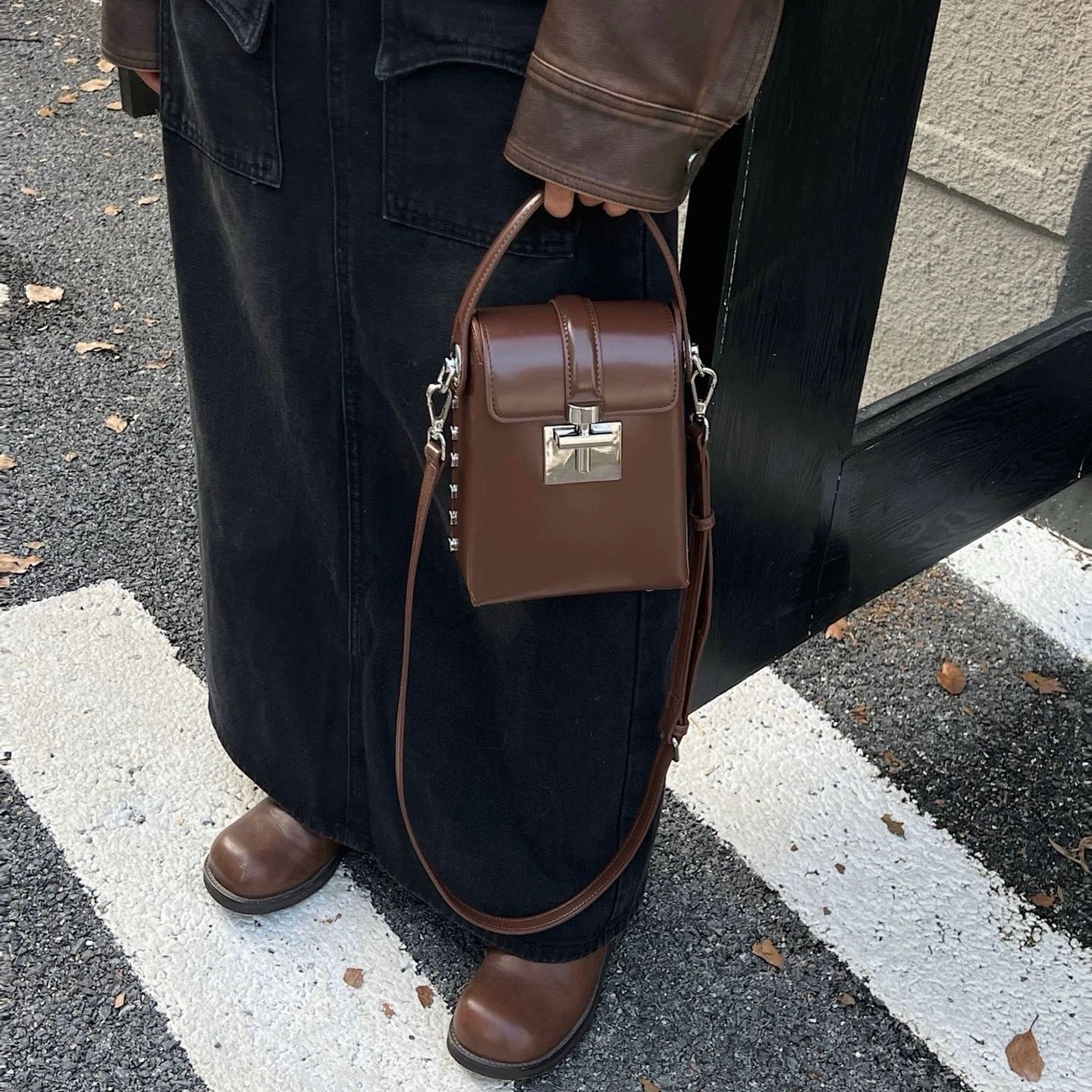 👜 Mini Genuine Leather Bag – Everyday Elegance