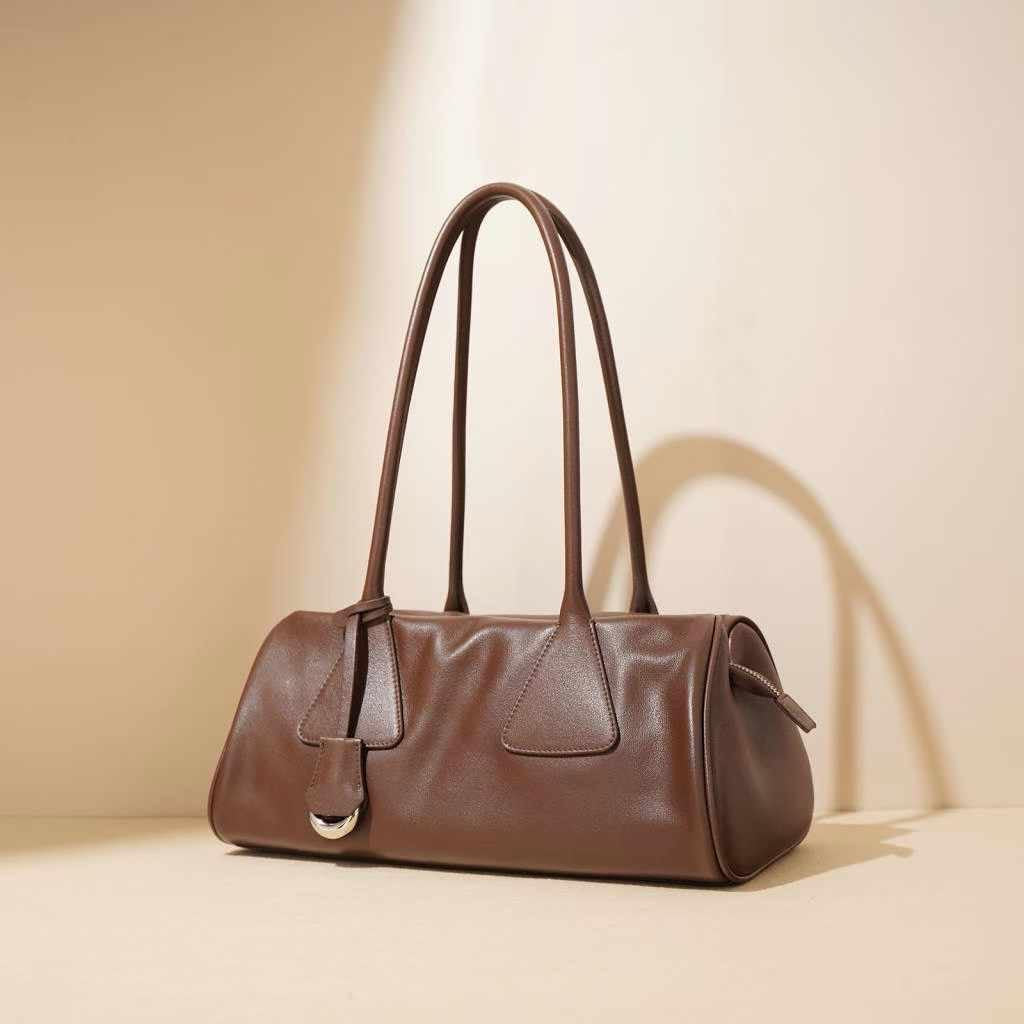 Bag “Luxe Silhouette” — Soft Cowhide Leather Shoulder Bag
