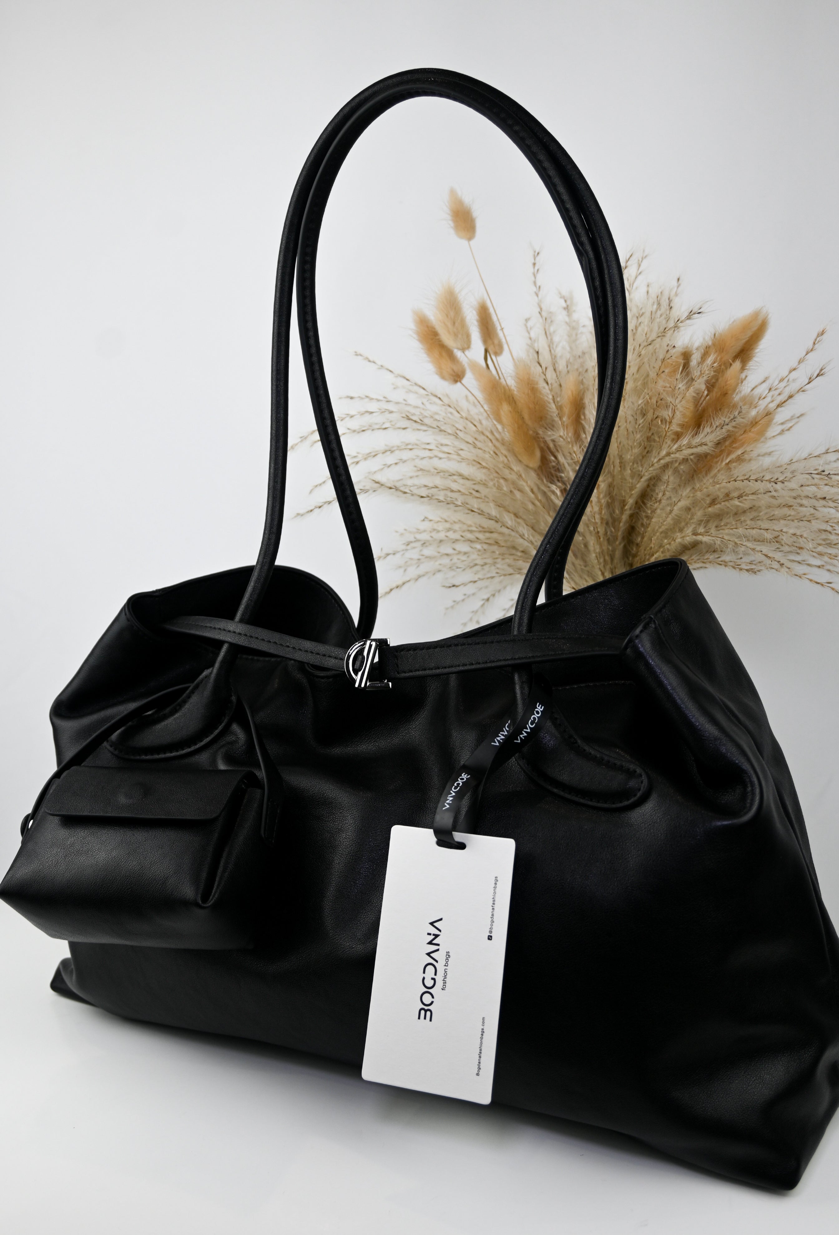 LA FORMA DUO — shoulder bag made from genuine leather and genuine suede (2 options)