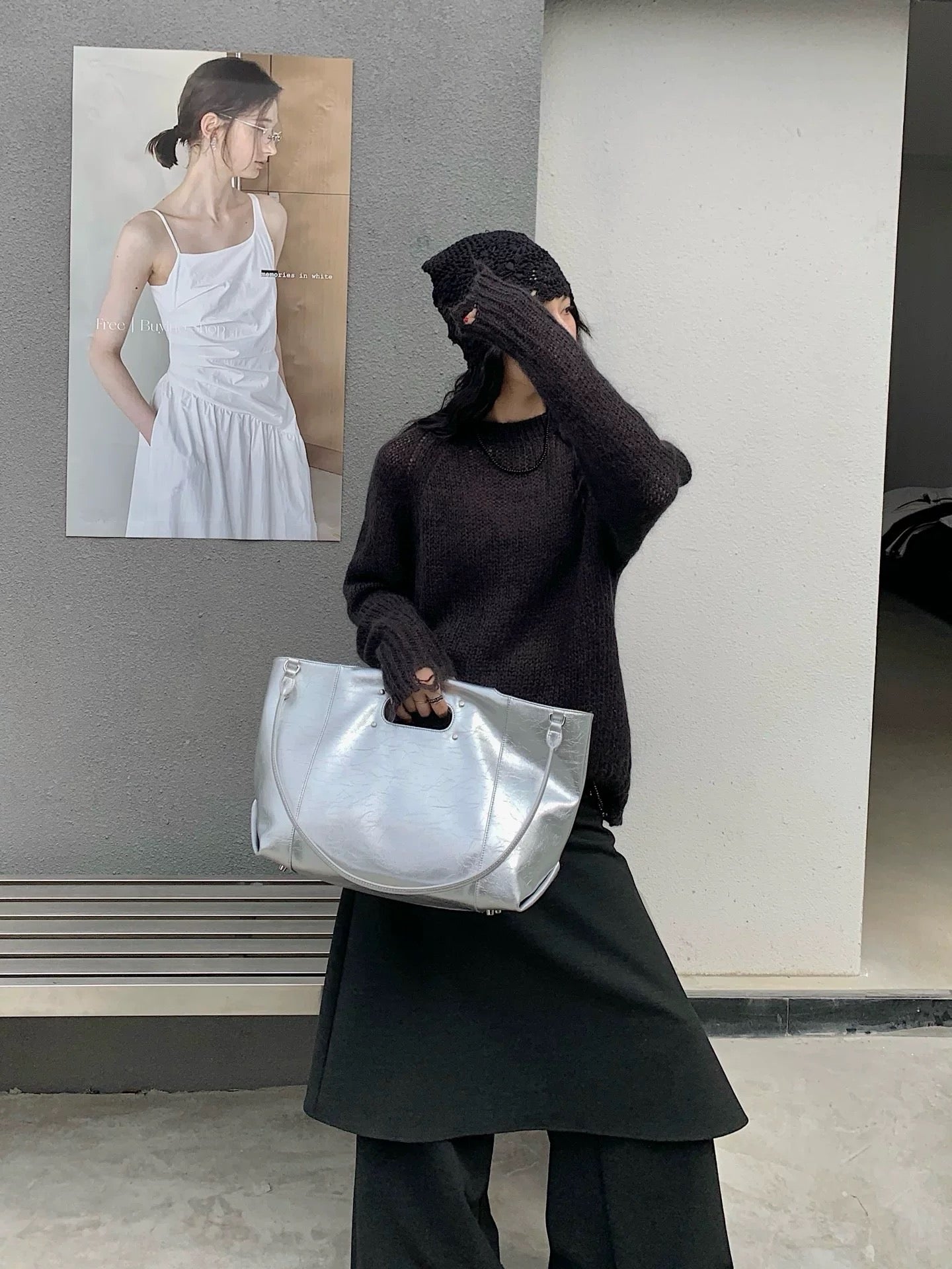 Embossed Leather Shopper Bag — A Bold Statement of Style