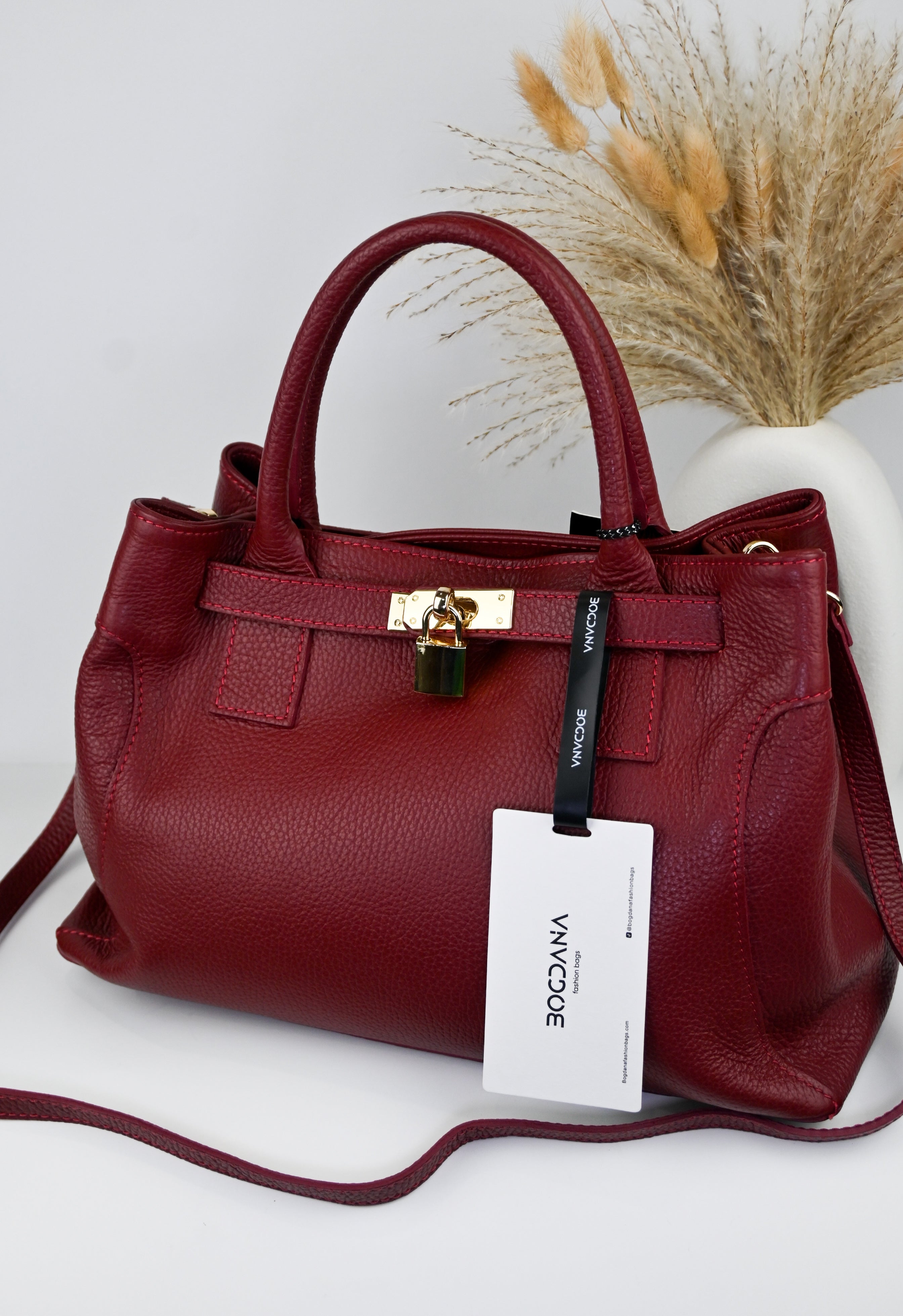 Bogdana Firenze – Genuine Leather Bag, Made in Italy 🇮🇹