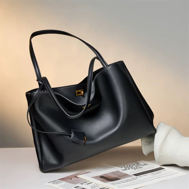 Elara Gold™. Genuine Cow Leather Shoulder Bag | Made in Italy 🇮🇹