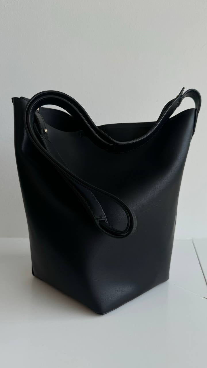 Elegant Genuine Leather Bag Set with Accessories