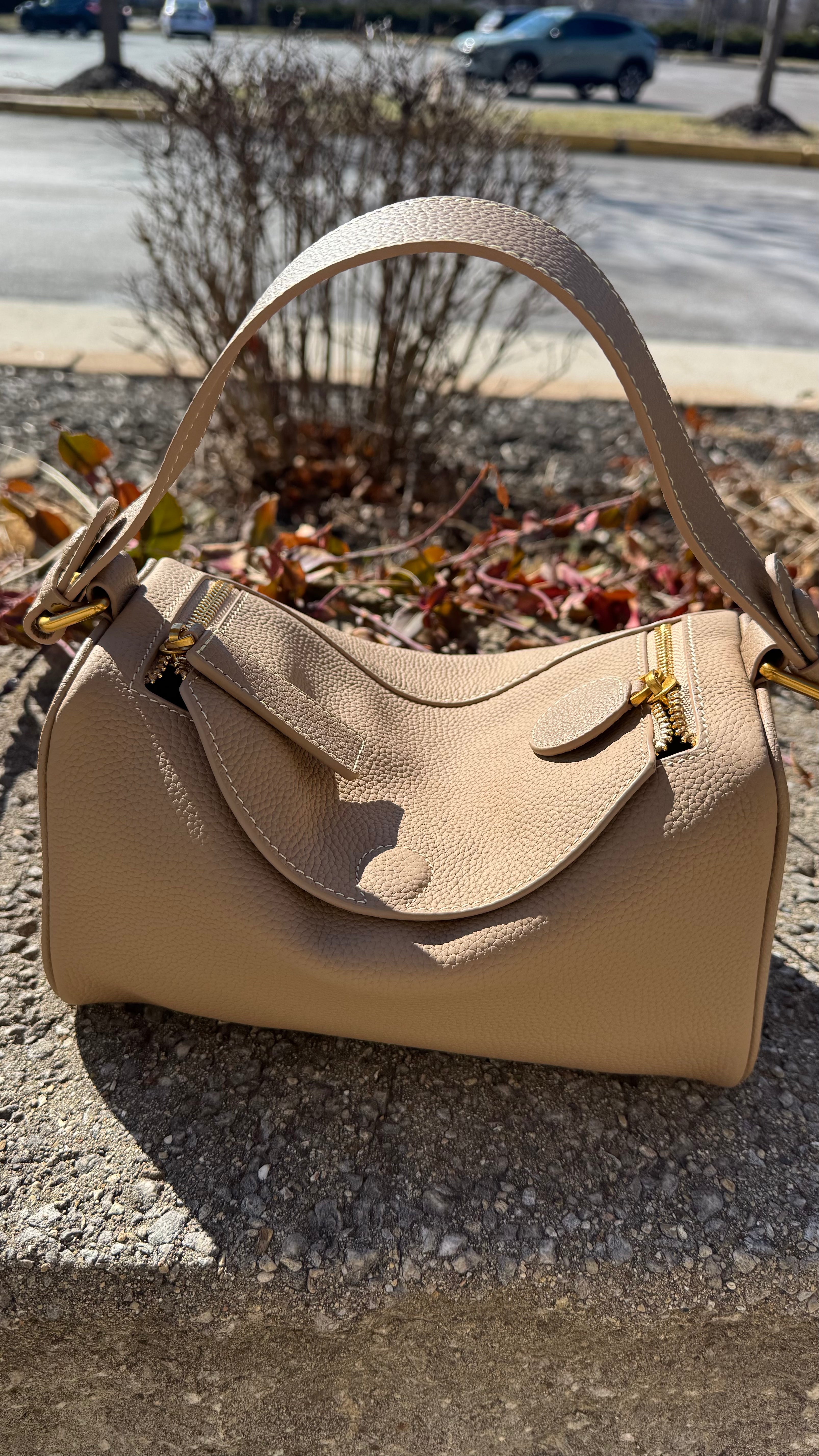 Madelyn Luxe” — Premium Leather Convertible Crossbody & Shoulder Bag
