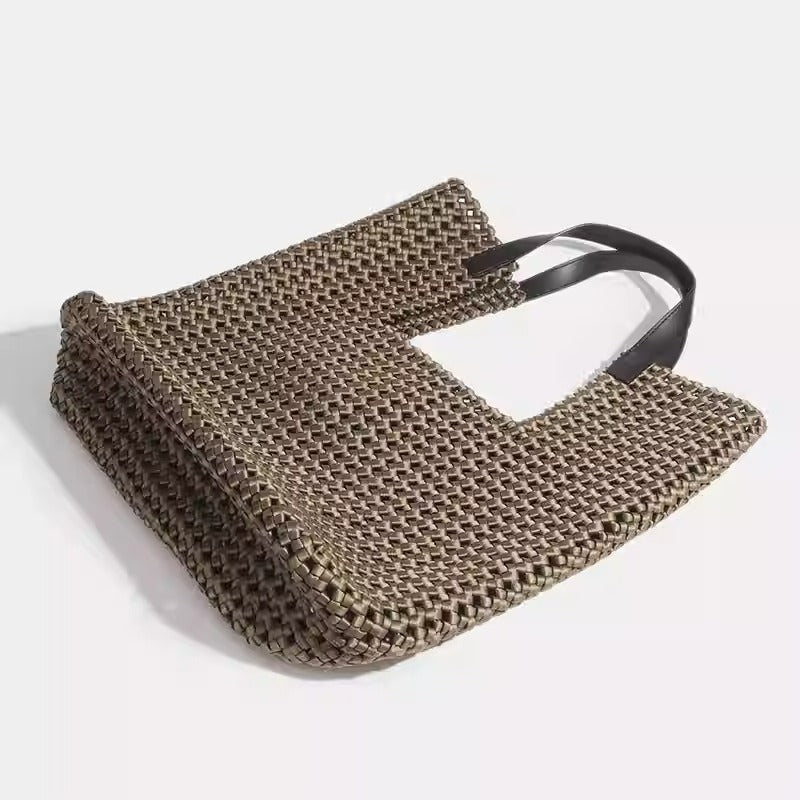 WovenGrace Shopper | Handwoven Tote by Bogdana Fashionbags