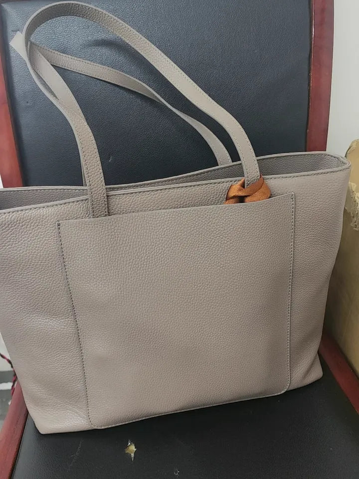 Spacious Leather Tote