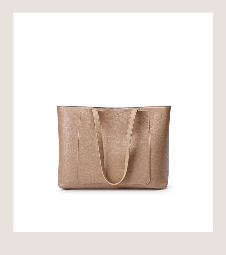 Spacious Leather Tote