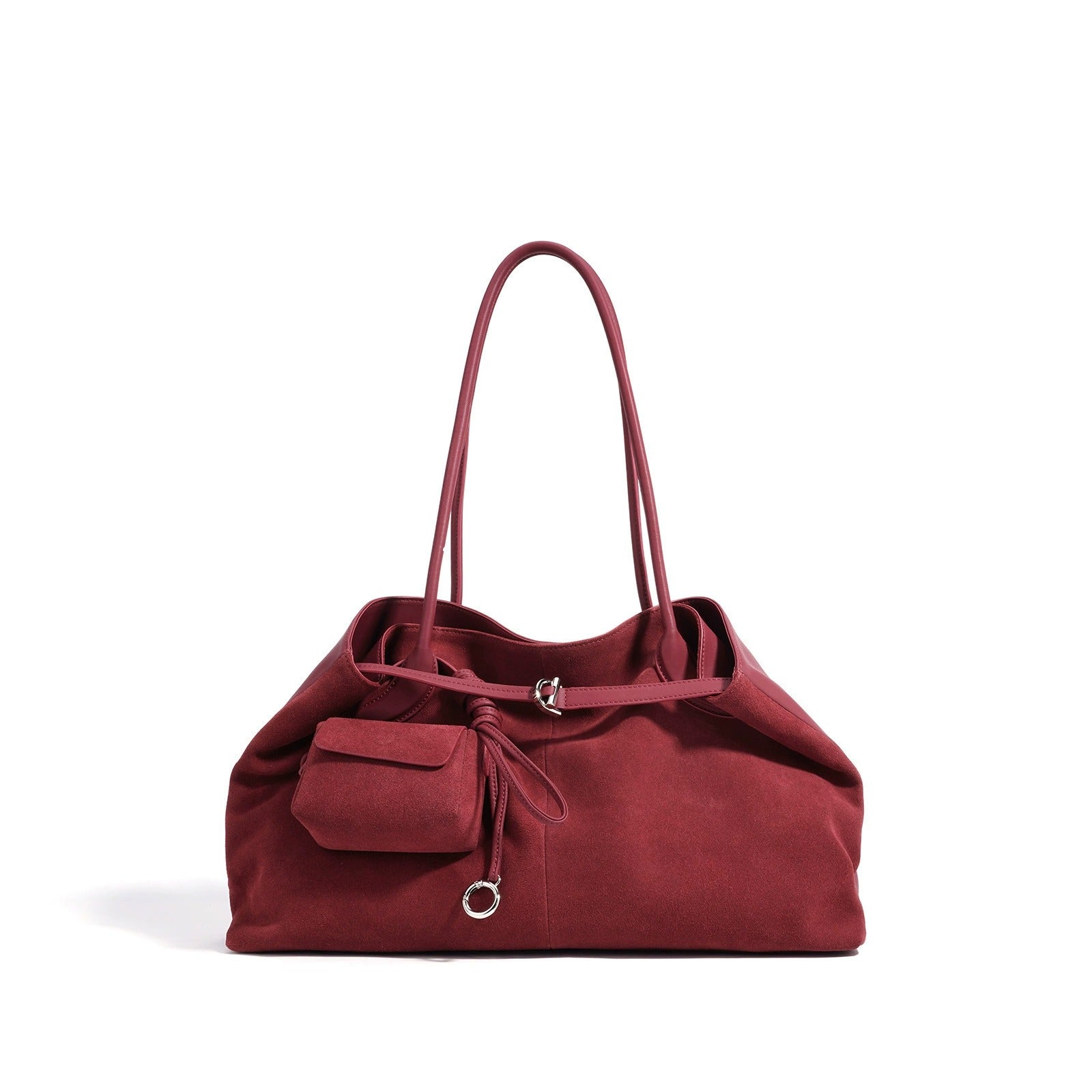 Bogdana Duo Luxe — Shoulder Bag Made from Genuine Leather and Natural Suede
