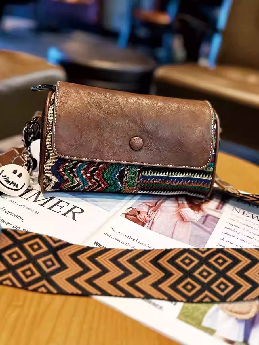 BOLD DENIM LEATHER — Crossbody That Talks Style