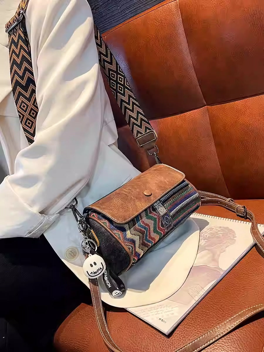 BOLD DENIM LEATHER — Crossbody That Talks Style