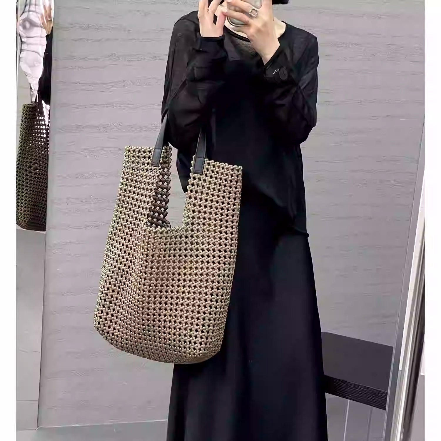 WovenGrace Shopper | Handwoven Tote by Bogdana Fashionbags