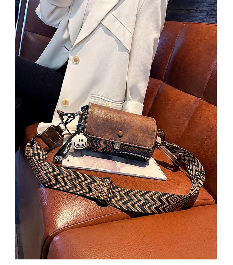 BOLD DENIM LEATHER — Crossbody That Talks Style
