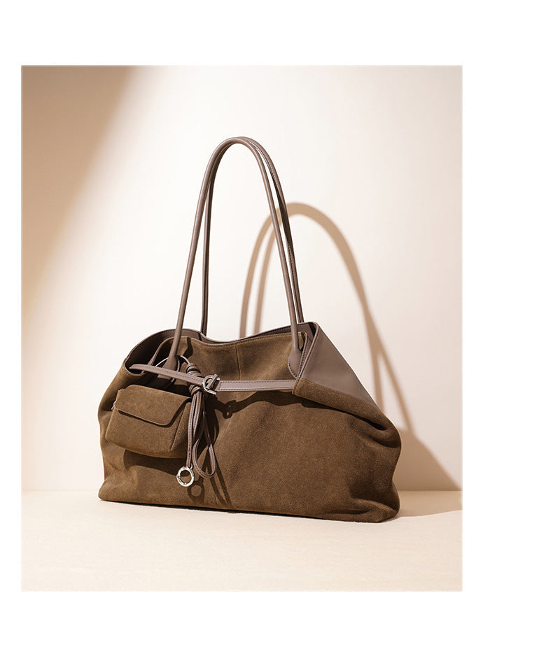 LA FORMA DUO — shoulder bag made from genuine leather and genuine suede (2 options)