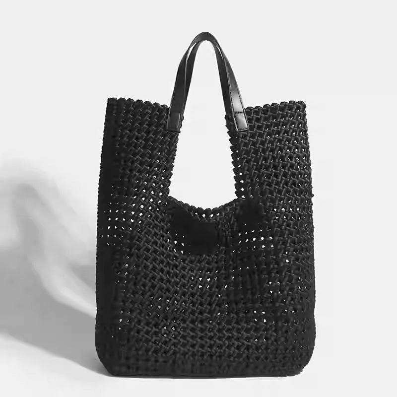 WovenGrace Shopper | Handwoven Tote by Bogdana Fashionbags