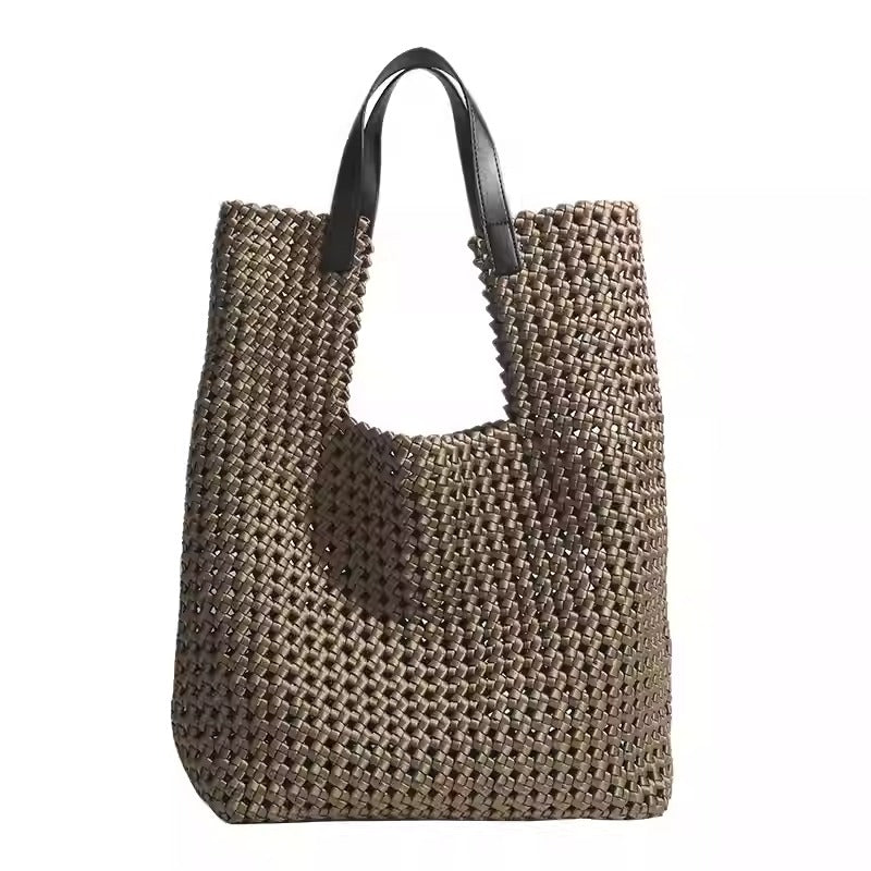 WovenGrace Shopper | Handwoven Tote by Bogdana Fashionbags