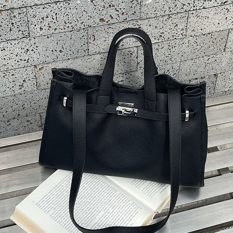 Urban Luxe — Genuine Leather Power Tote
