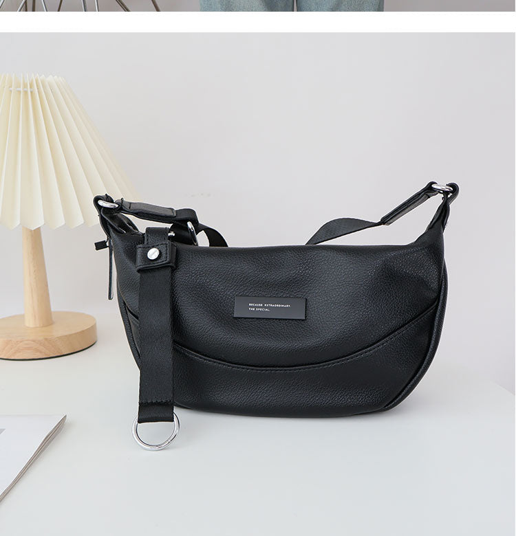 “Luna Shine” — Elegant Leather Crossbody Bag