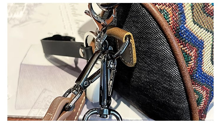 BOLD DENIM LEATHER — Crossbody That Talks Style