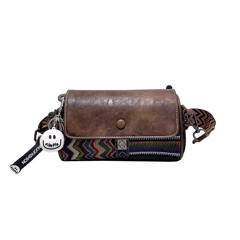 BOLD DENIM LEATHER — Crossbody That Talks Style