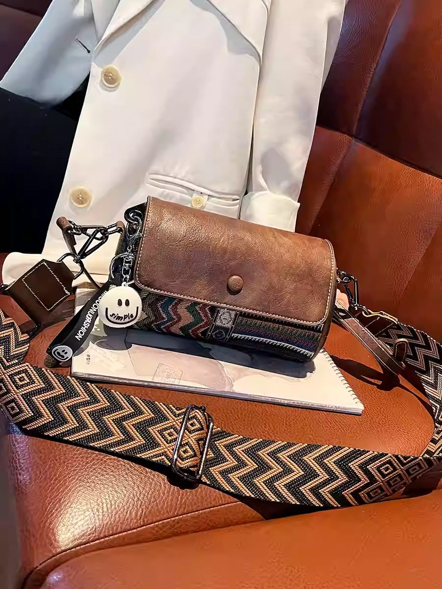 BOLD DENIM LEATHER — Crossbody That Talks Style