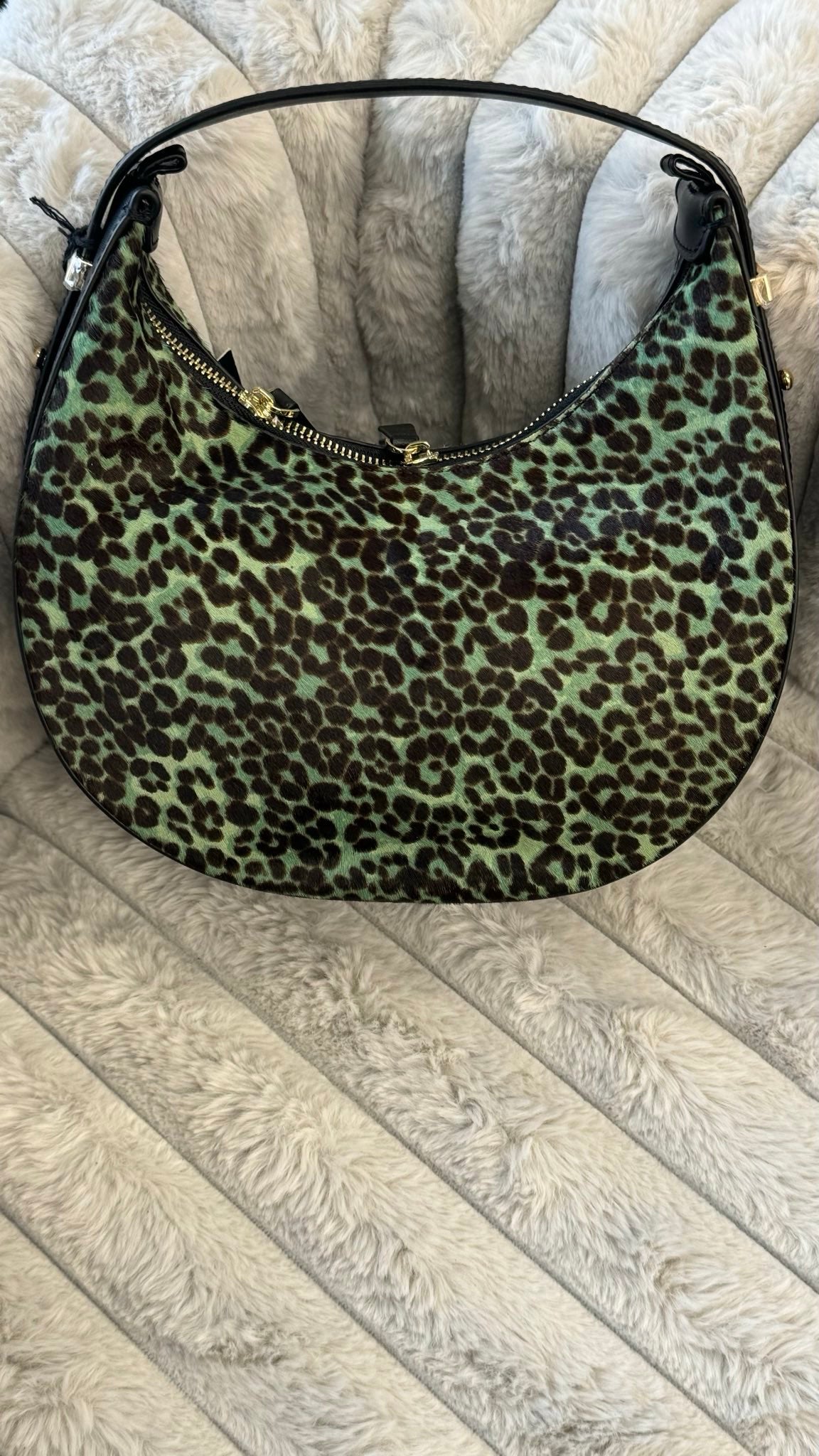 Genuine Leather and Fur Bag “Wild Elegance”
