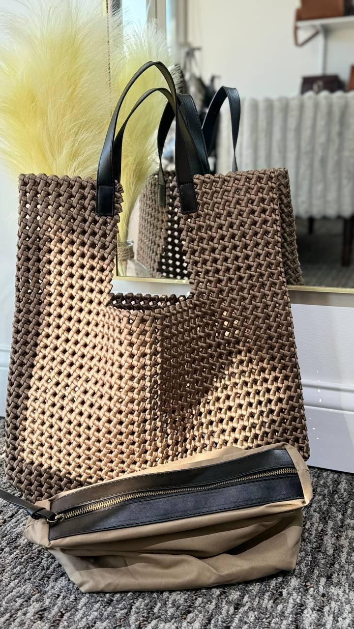 Urban Weave Shopper – Summer Woven Tote Bag
