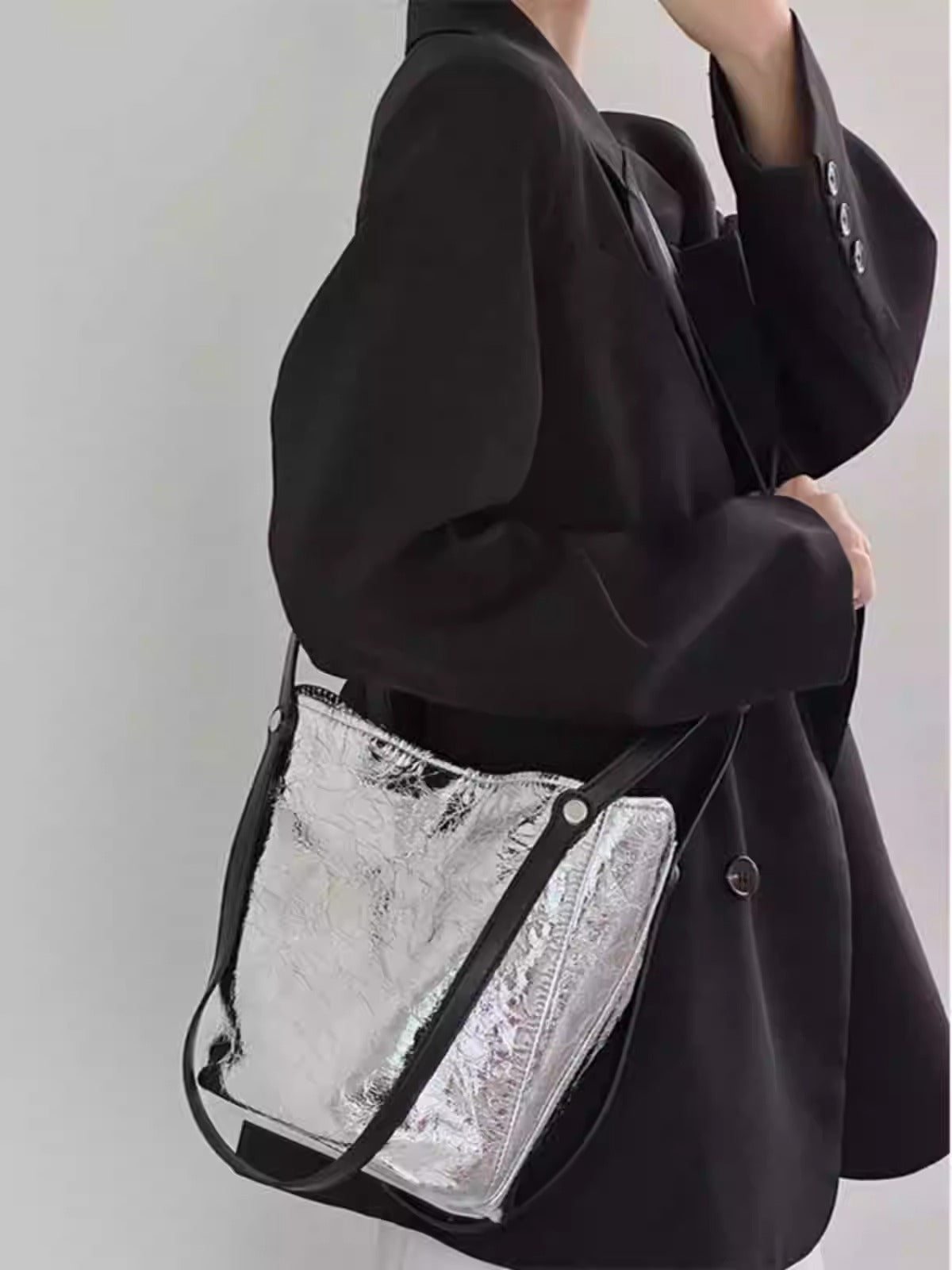 BOGDANA METALLIC TOTE BAG – COSMIC CHIC IN EVERY DETAIL