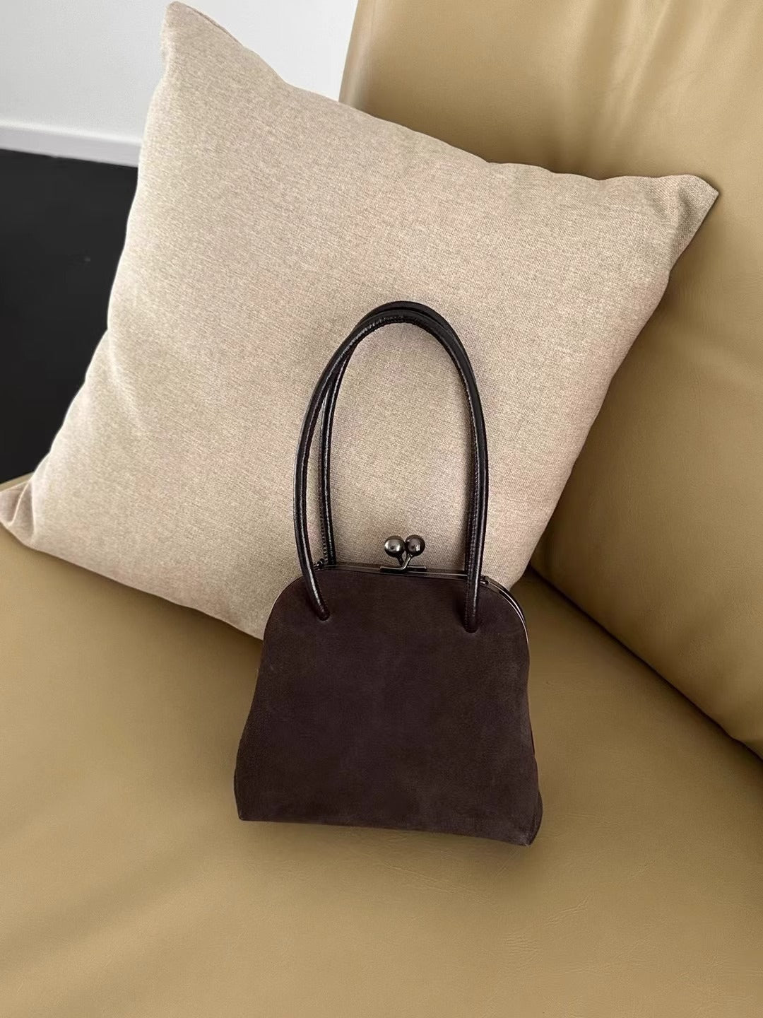 Bag “Kokosha” – Genuine Suede Handbag