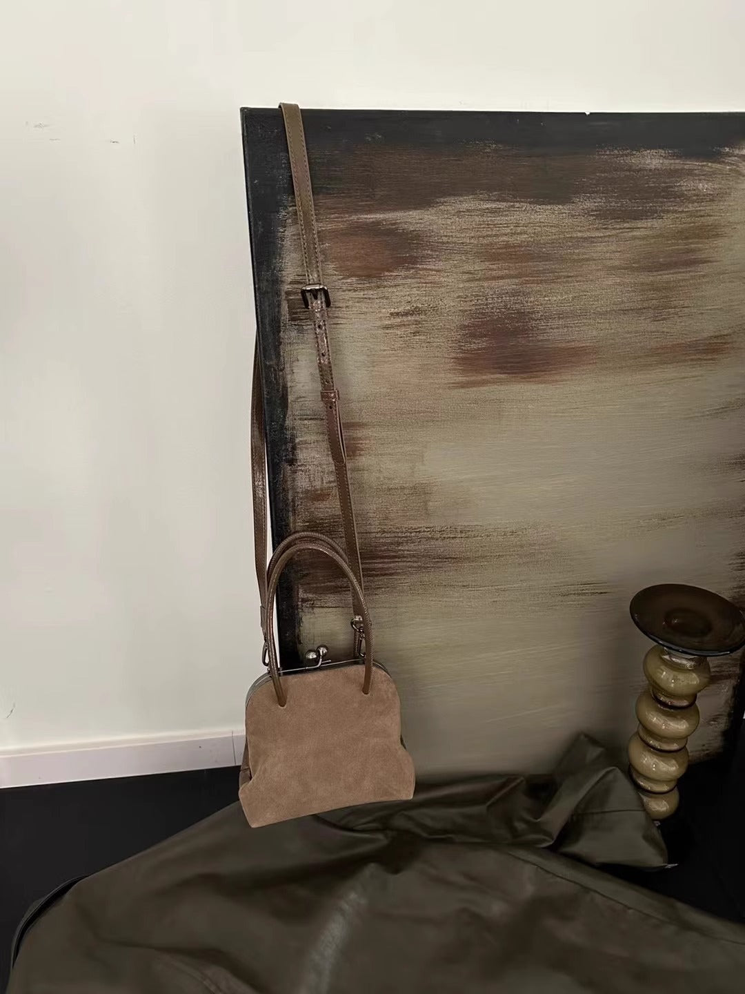 Bag “Kokosha” – Genuine Suede Handbag