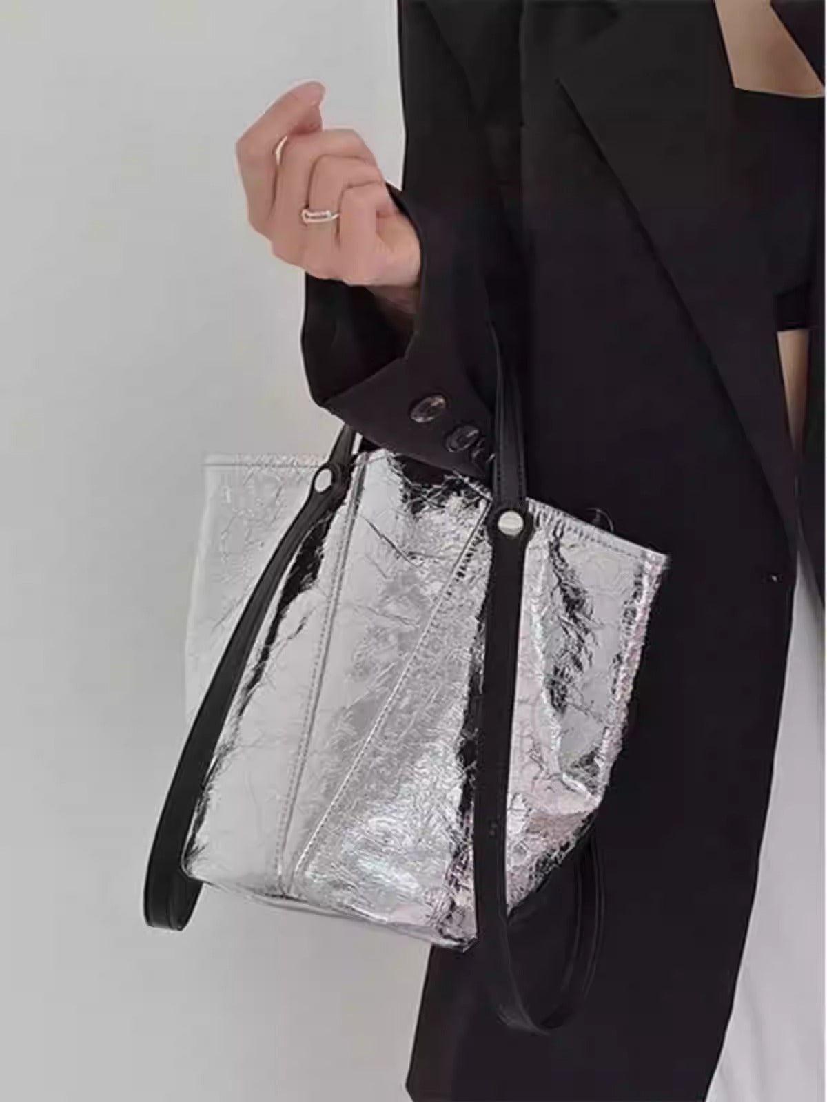 BOGDANA METALLIC TOTE BAG – COSMIC CHIC IN EVERY DETAIL