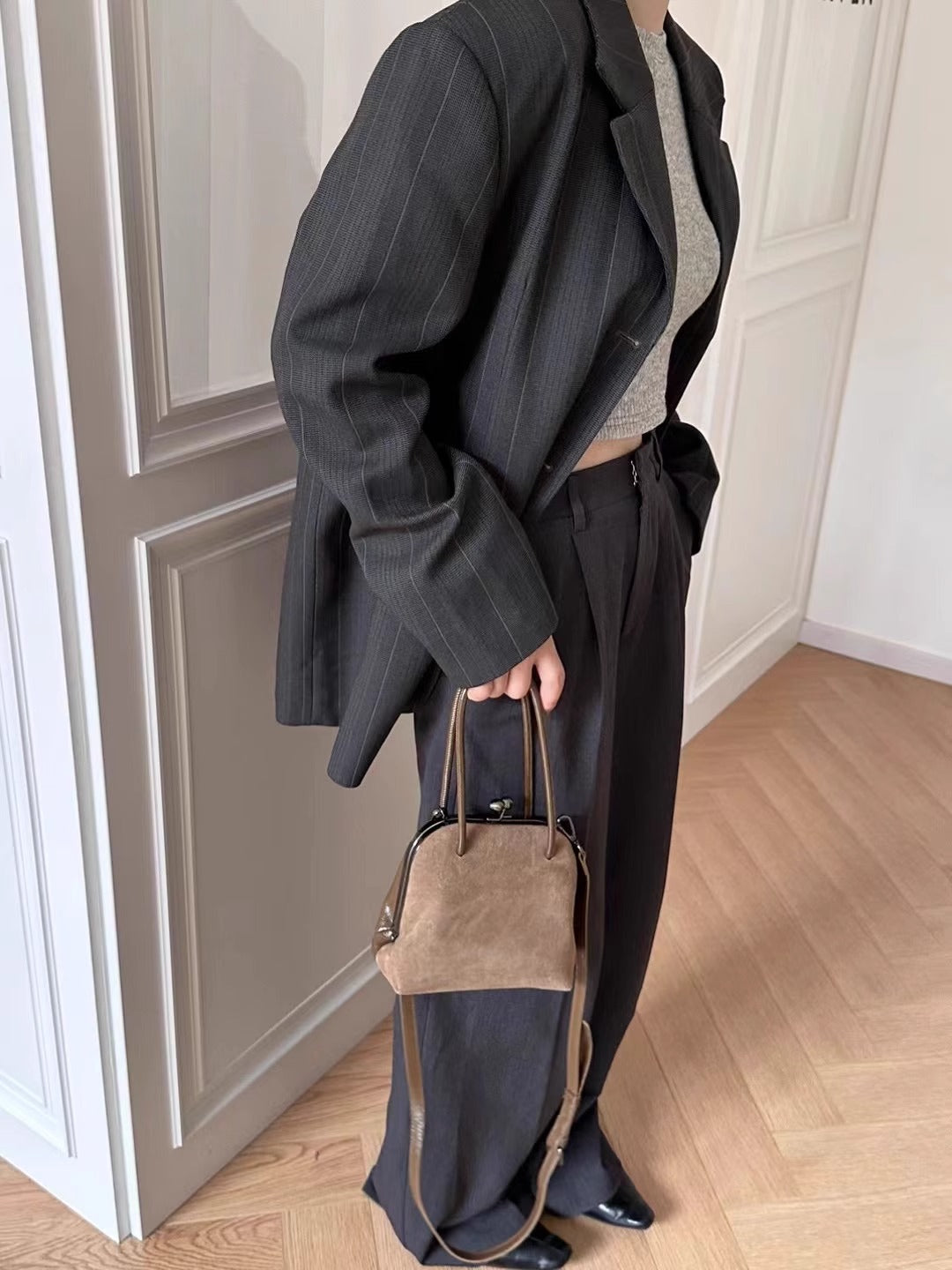 Bag “Kokosha” – Genuine Suede Handbag
