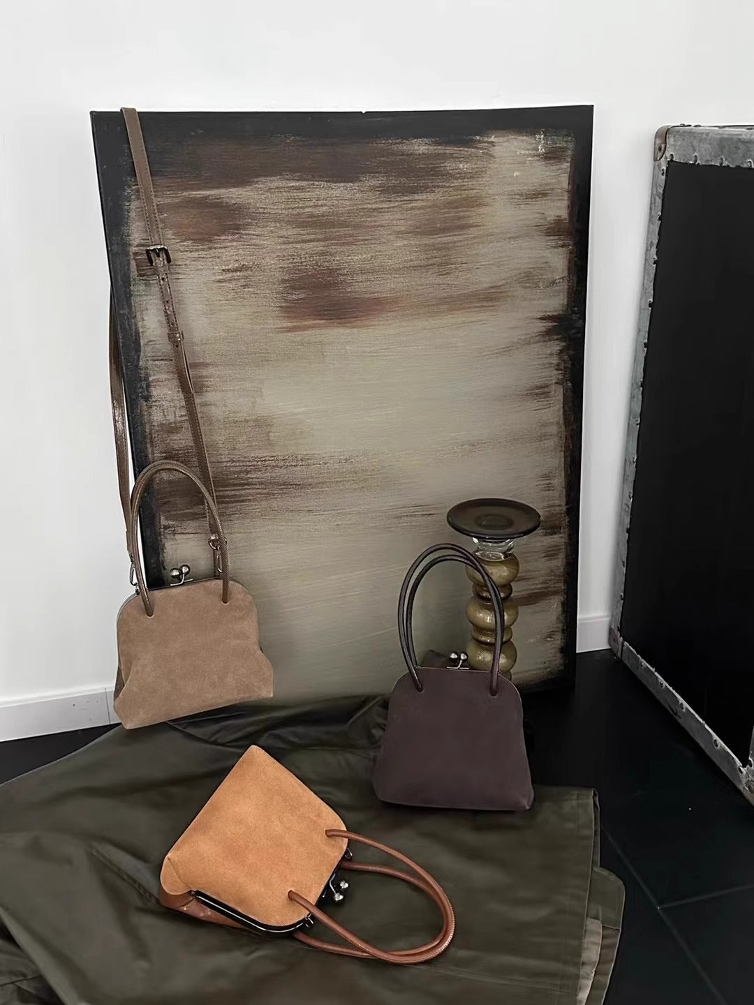 Bag “Kokosha” – Genuine Suede Handbag