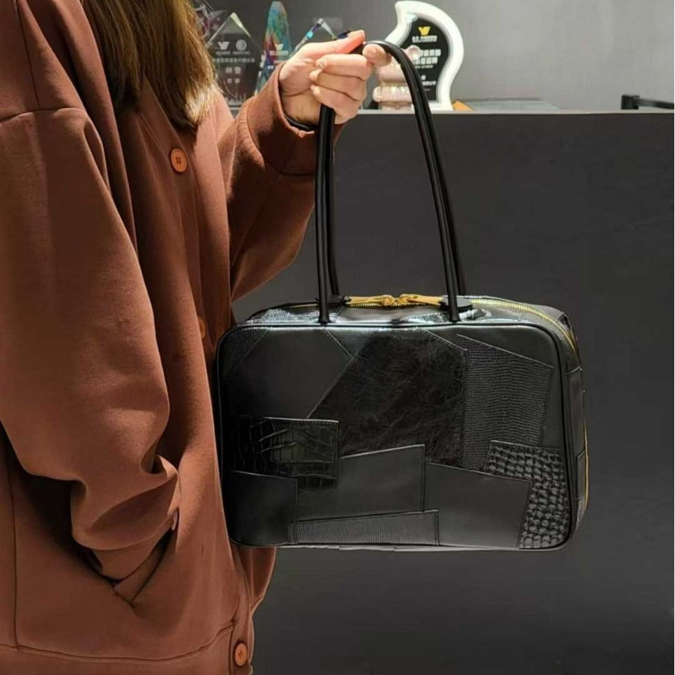 “Vera Forma” | Genuine Cowhide Leather Bag in Two Sizes