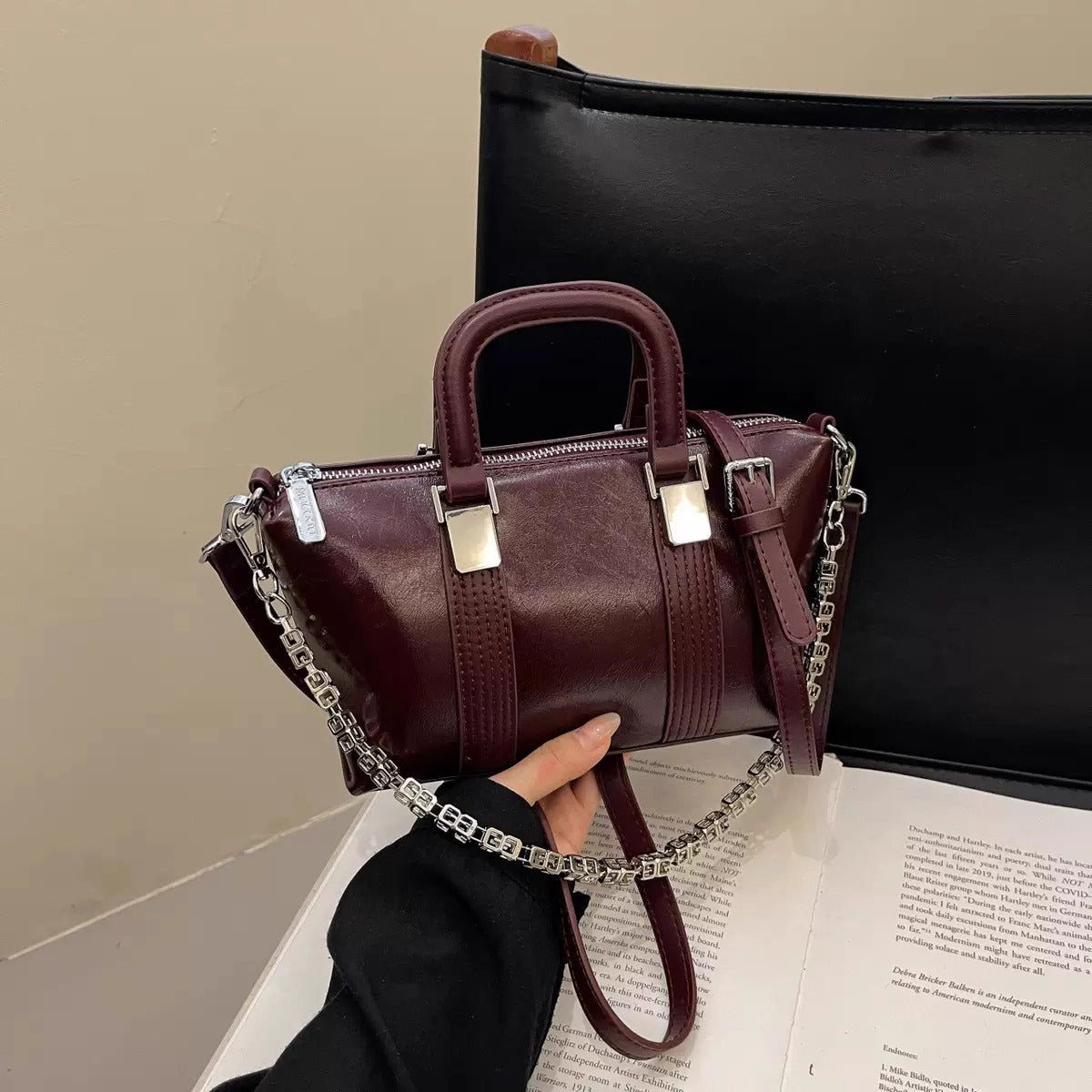 Elegant Statement: Premium Leather Handbag