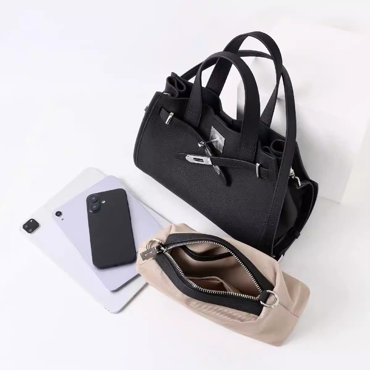 Bogdana Urban Luxe Small 👜✨ – Long Strap Leather Crossbody