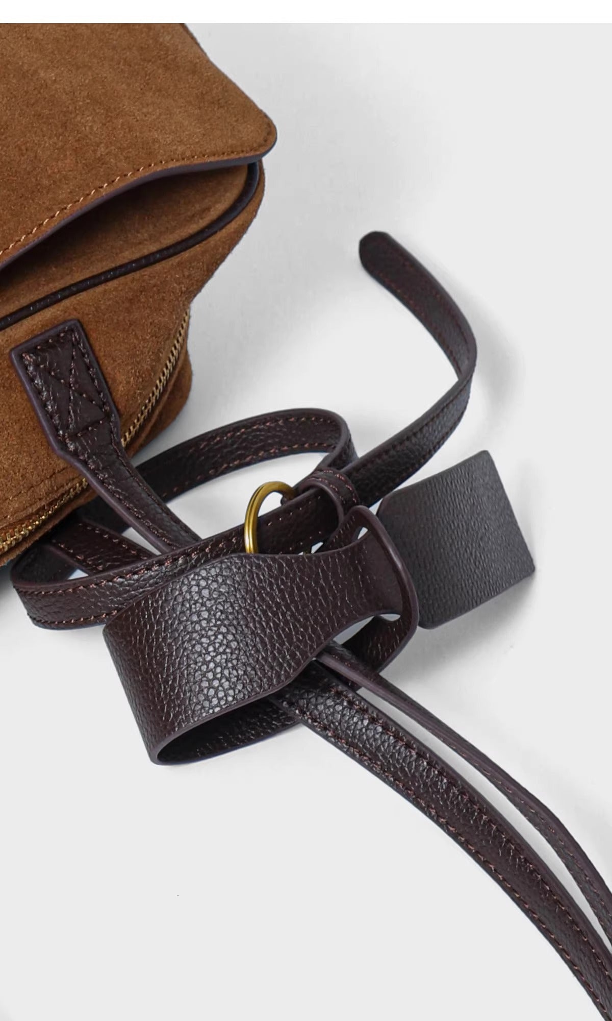 Siena Suede & Leather Shoulder Bag