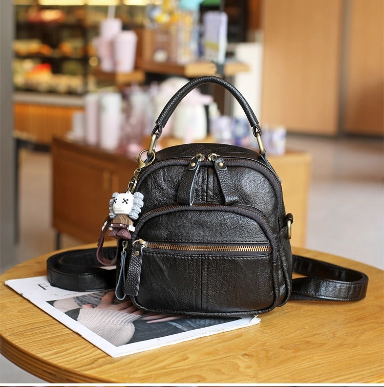Stylish eco-leather backpack bag 👜✨