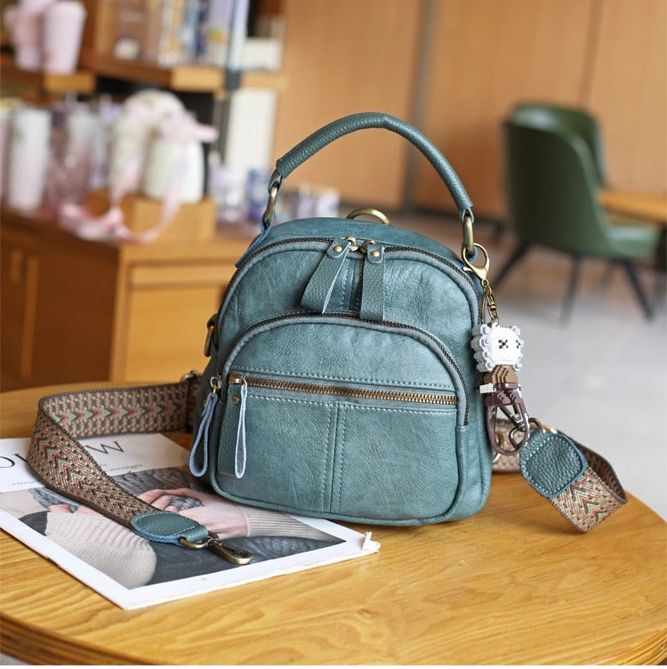 Stylish eco-leather backpack bag 👜✨