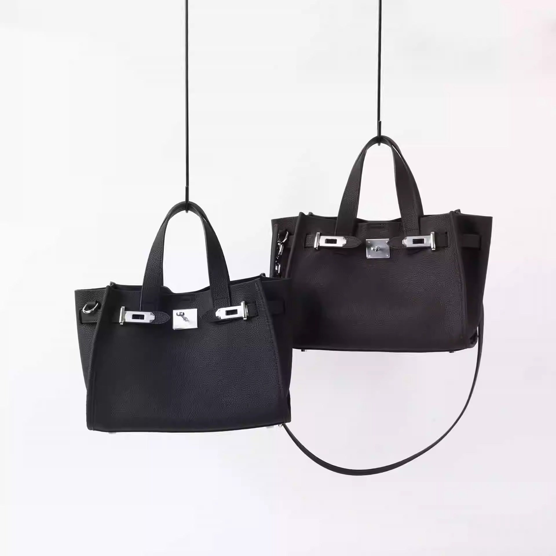 Bogdana Urban Luxe Small 👜✨ – Long Strap Leather Crossbody