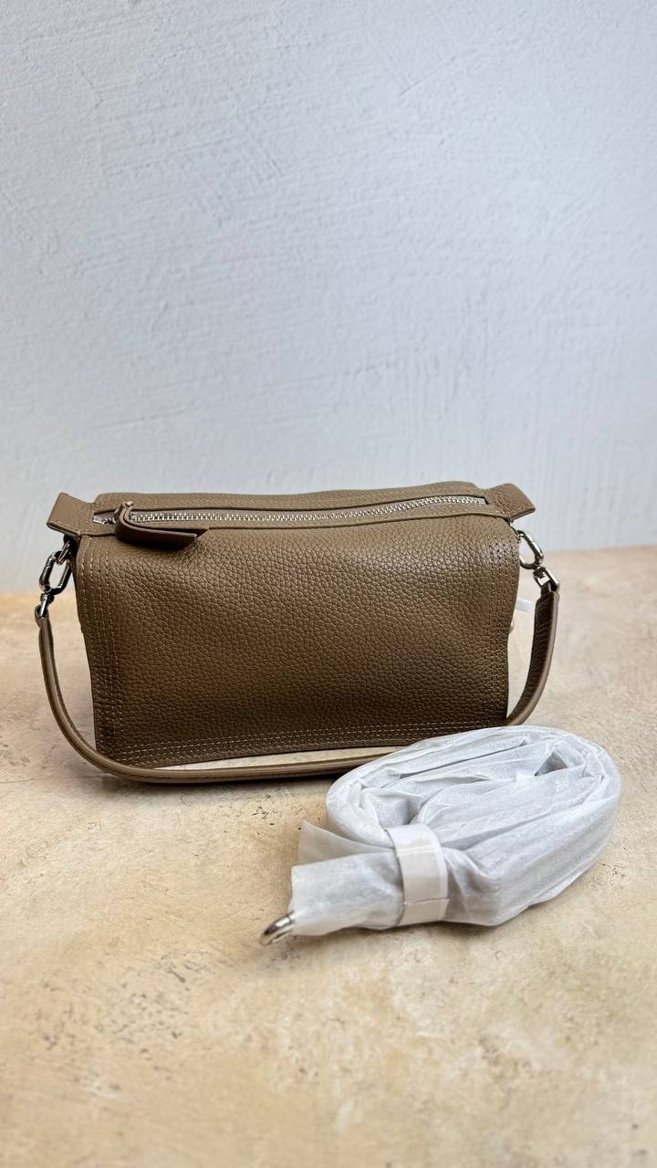 Sofia Curve – Soft Leather Shoulder Bag