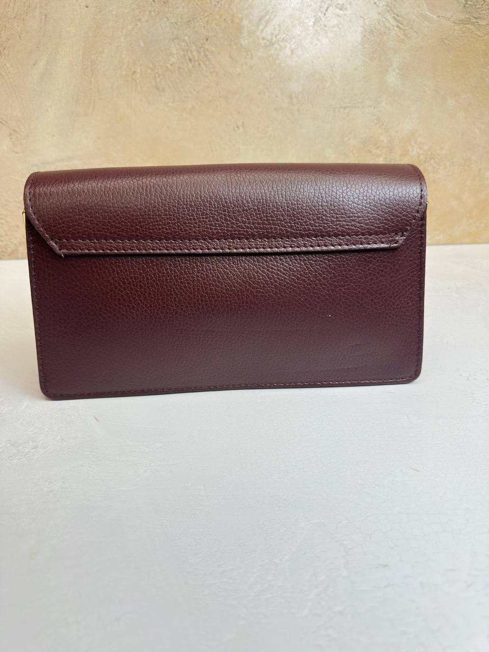 Elegance Collection – Women's Genuine Leather Clutch Bag with Buckle