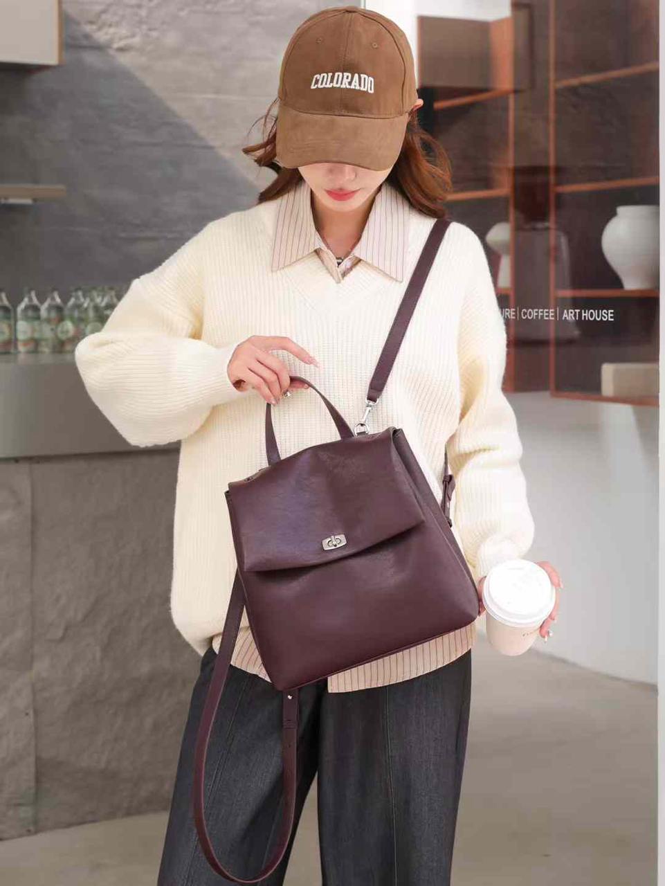 Timeless Leather Backpack Urban Elegance